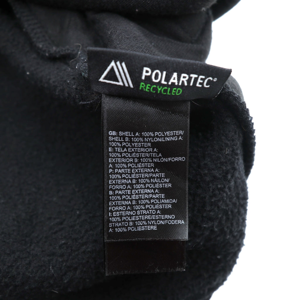 THE NORTH FACE デナリジャケット POLARTEC フリースジャケット L ブラック ナイロン切替 ドローコード