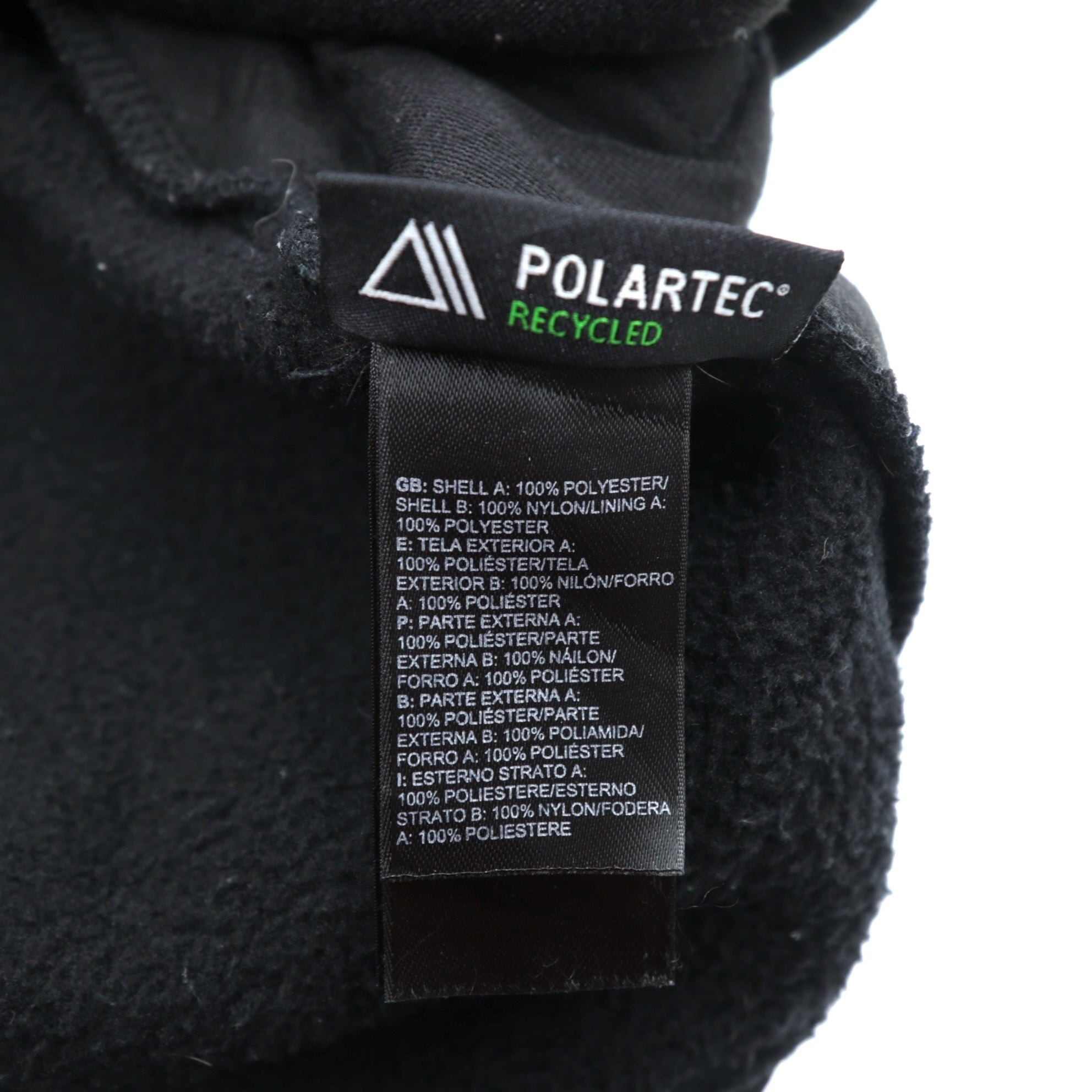 THE NORTH FACE デナリジャケット POLARTEC フリースジャケット L ブラック ナイロン切替 ドローコード