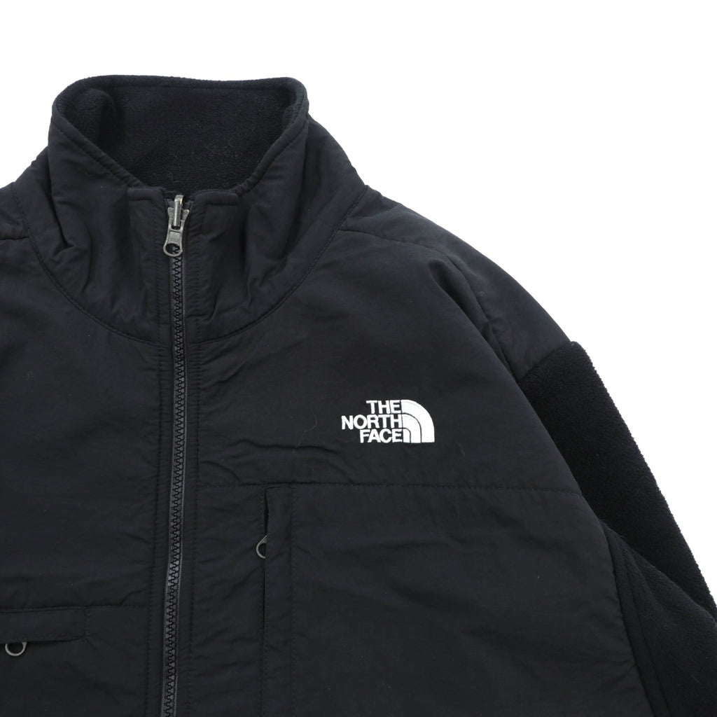 THE NORTH FACE デナリジャケット POLARTEC フリースジャケット L ブラック ナイロン切替 ドローコード