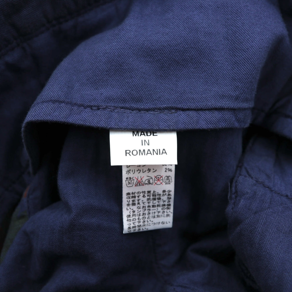 INCOTEX 花柄 コーデュロイ スラックス チノパンツ M ネイビー A20X0 ルーマニア製