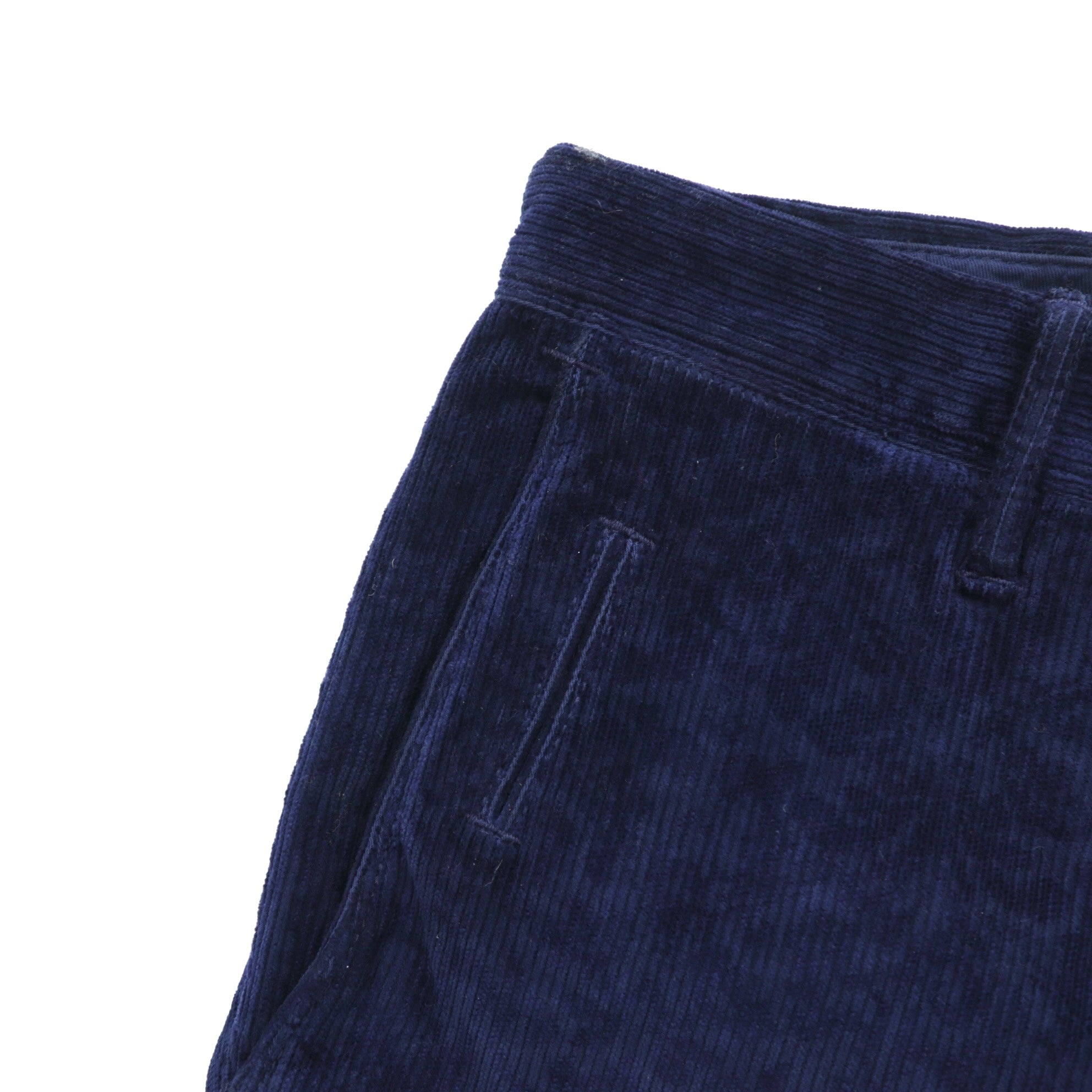 INCOTEX 花柄 コーデュロイ スラックス チノパンツ M ネイビー A20X0 ルーマニア製