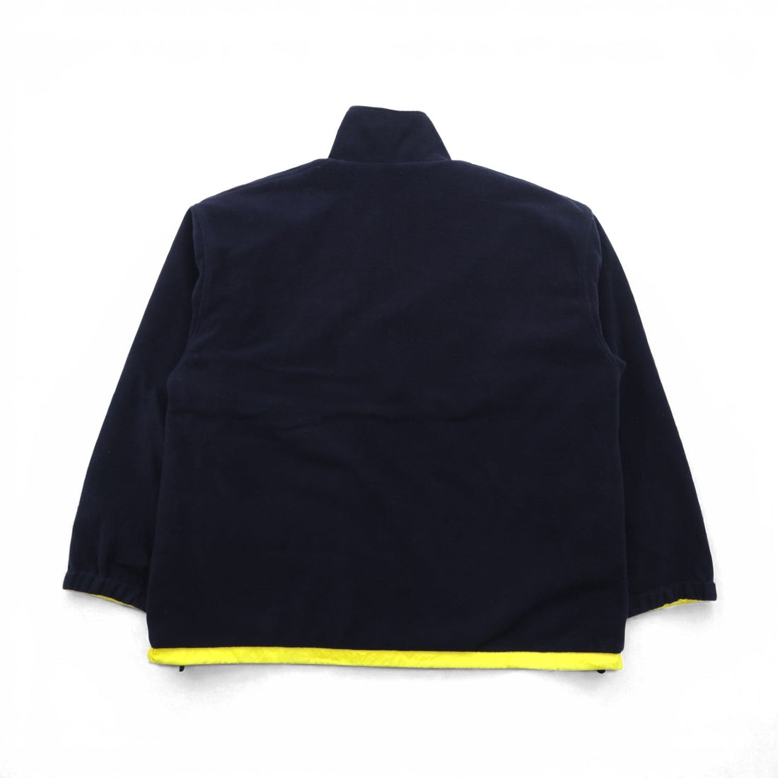 LACOSTE 90s Reversible Nylon Jacket with Fleece, XL Drawcord, Zip-Up, and Stand Collar