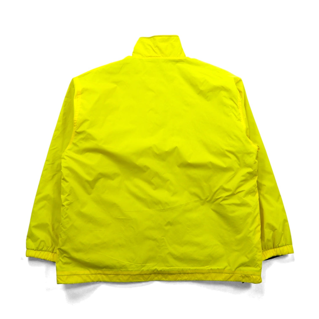 LACOSTE 90s Reversible Nylon Jacket with Fleece, XL Drawcord, Zip-Up, and Stand Collar