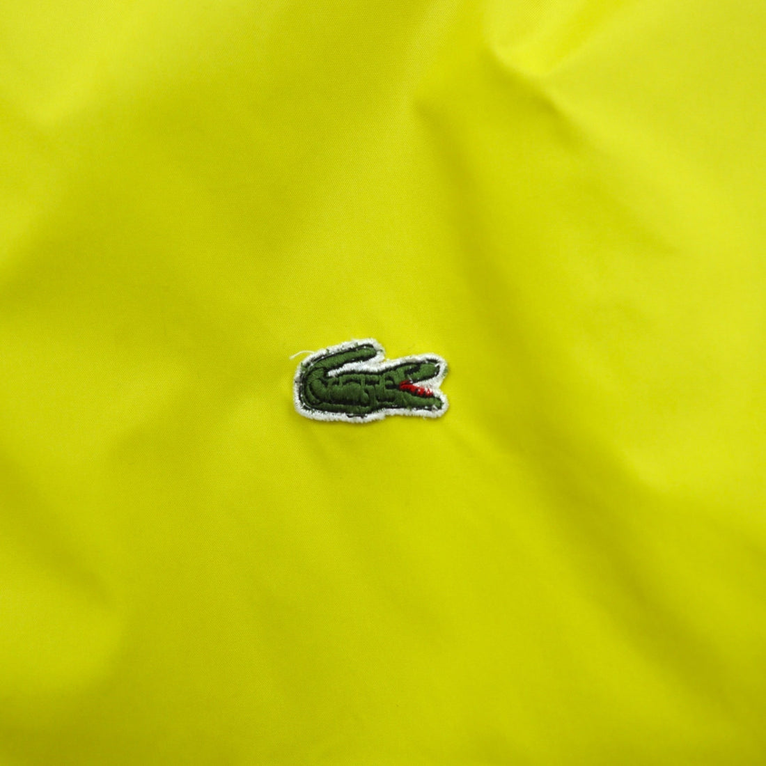 LACOSTE 90s Reversible Nylon Jacket with Fleece, XL Drawcord, Zip-Up, and Stand Collar