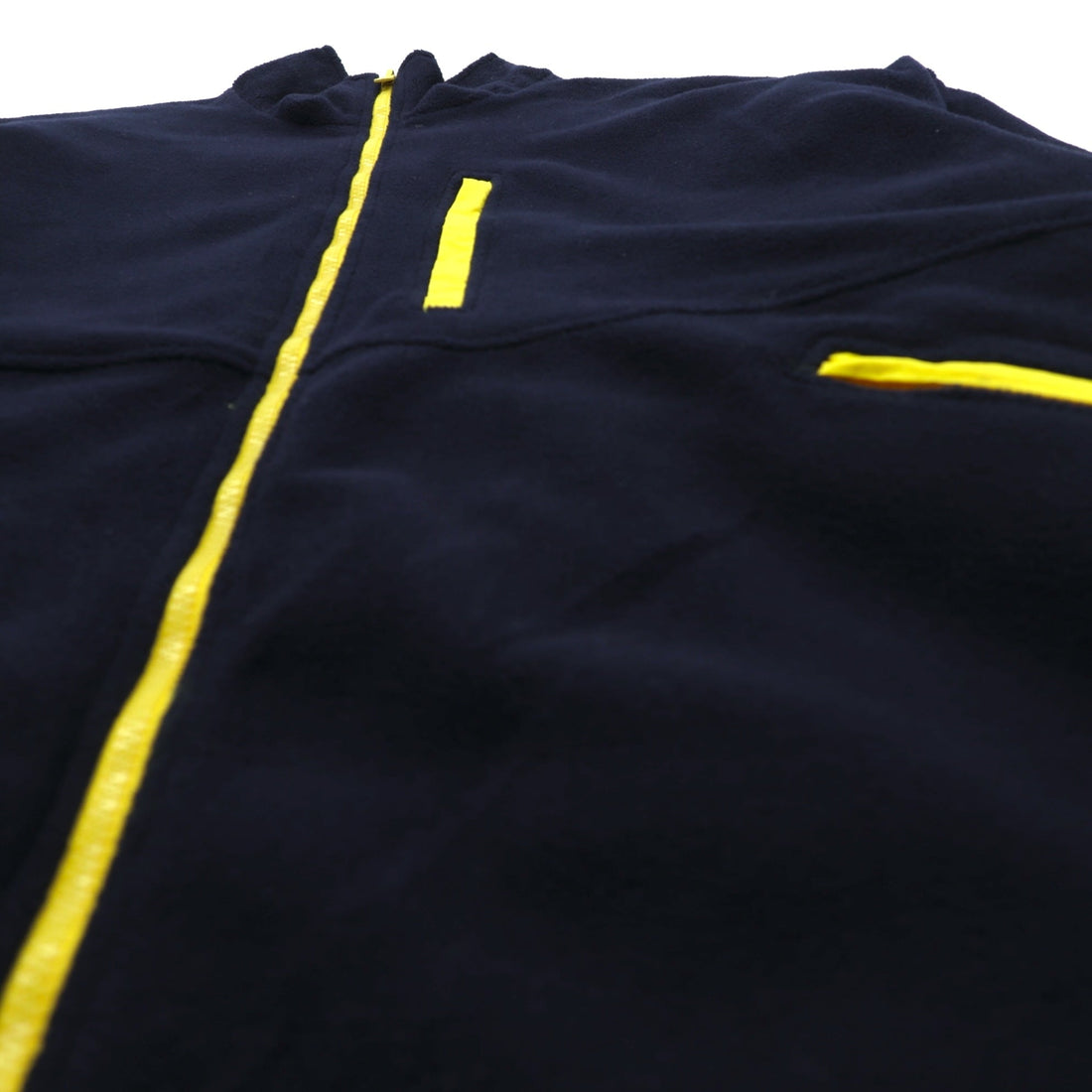 LACOSTE 90s Reversible Nylon Jacket with Fleece, XL Drawcord, Zip-Up, and Stand Collar