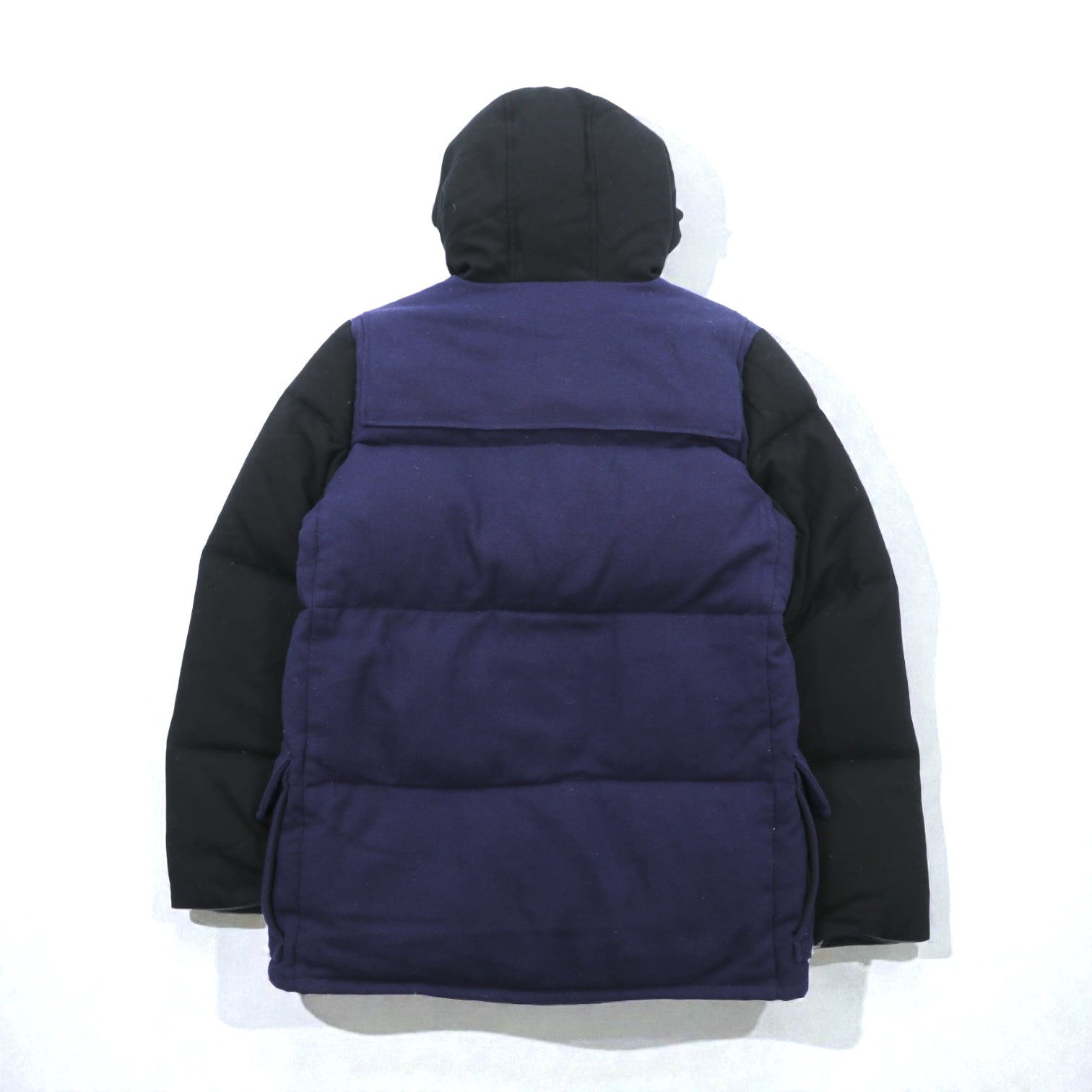 International Gallery BEAMS 別注 Cape HEIGHTS ダウンジャケット S ネイビー ダブルジップ ダッフル Landis WOOL CH9111818