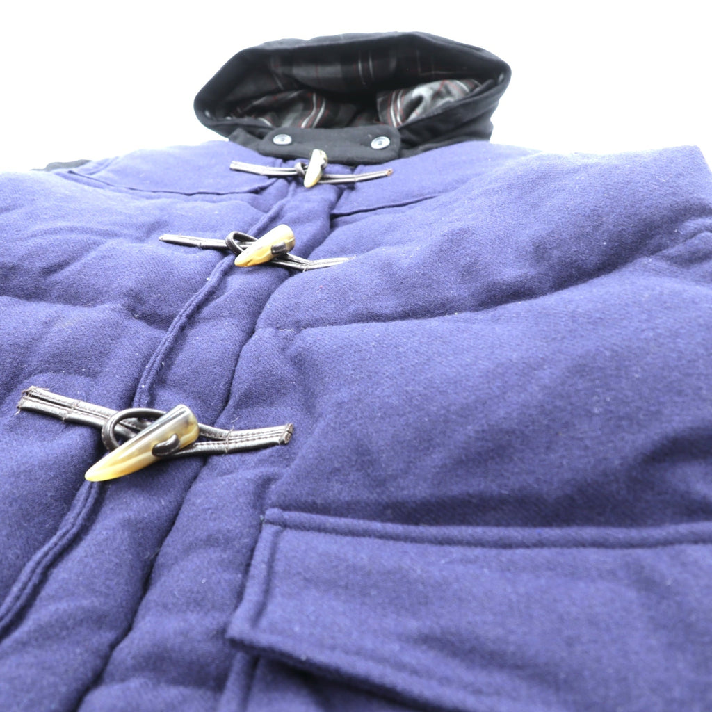 International Gallery BEAMS 別注 Cape HEIGHTS ダウンジャケット S ネイビー ダブルジップ ダッフル Landis WOOL CH9111818