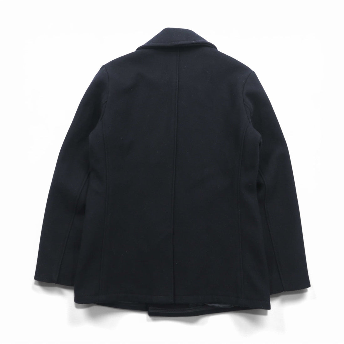 Schott Made in USA 10-Button Pea Coat, Medium, Navy Wool, U.S.740N, Style No. 7118