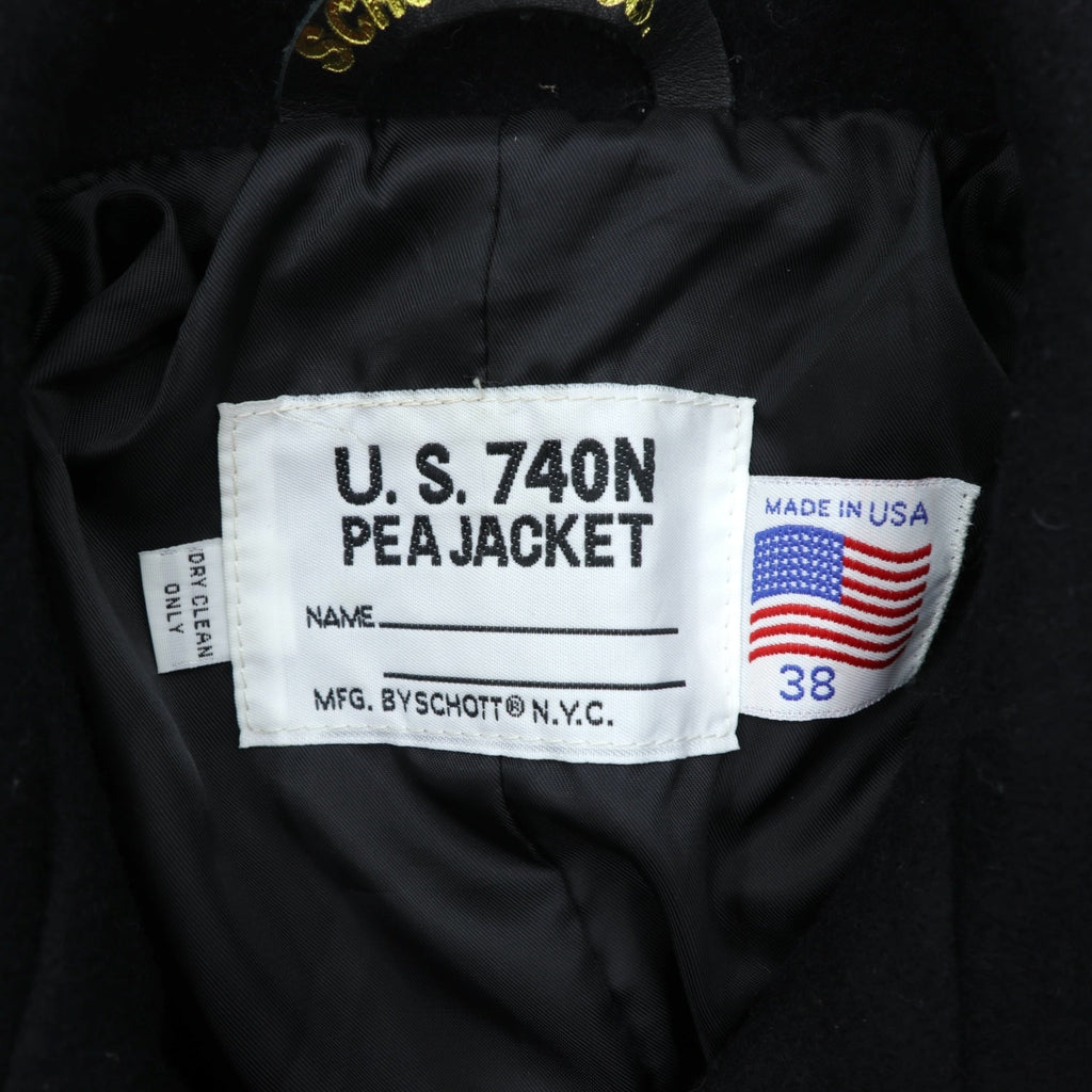 Schott USA製 10ボタン ピーコート M ネイビー ウール U.S.740N STYLE No. 7118