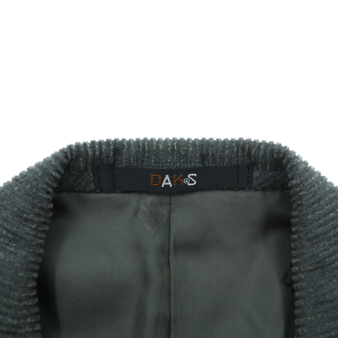 DAKS 80s Made in Japan Wool Corduroy 2B Tailored Jacket Blue Leather M Khaki