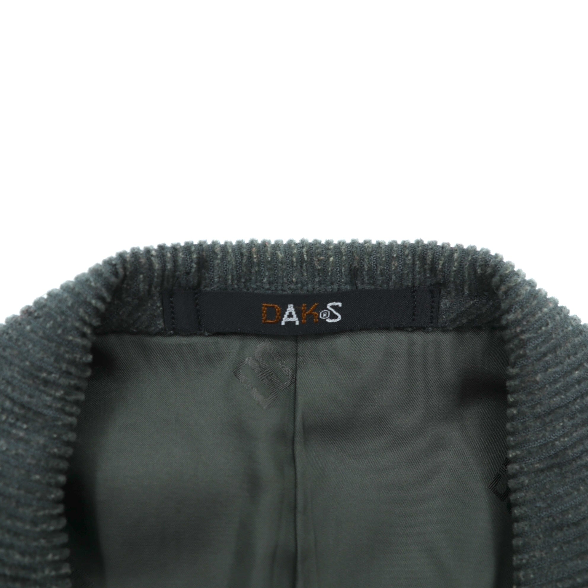 DAKS 80年代 日本製 ウール コーデュロイ 2B テーラードジャケット ブレザー M カーキ ウール