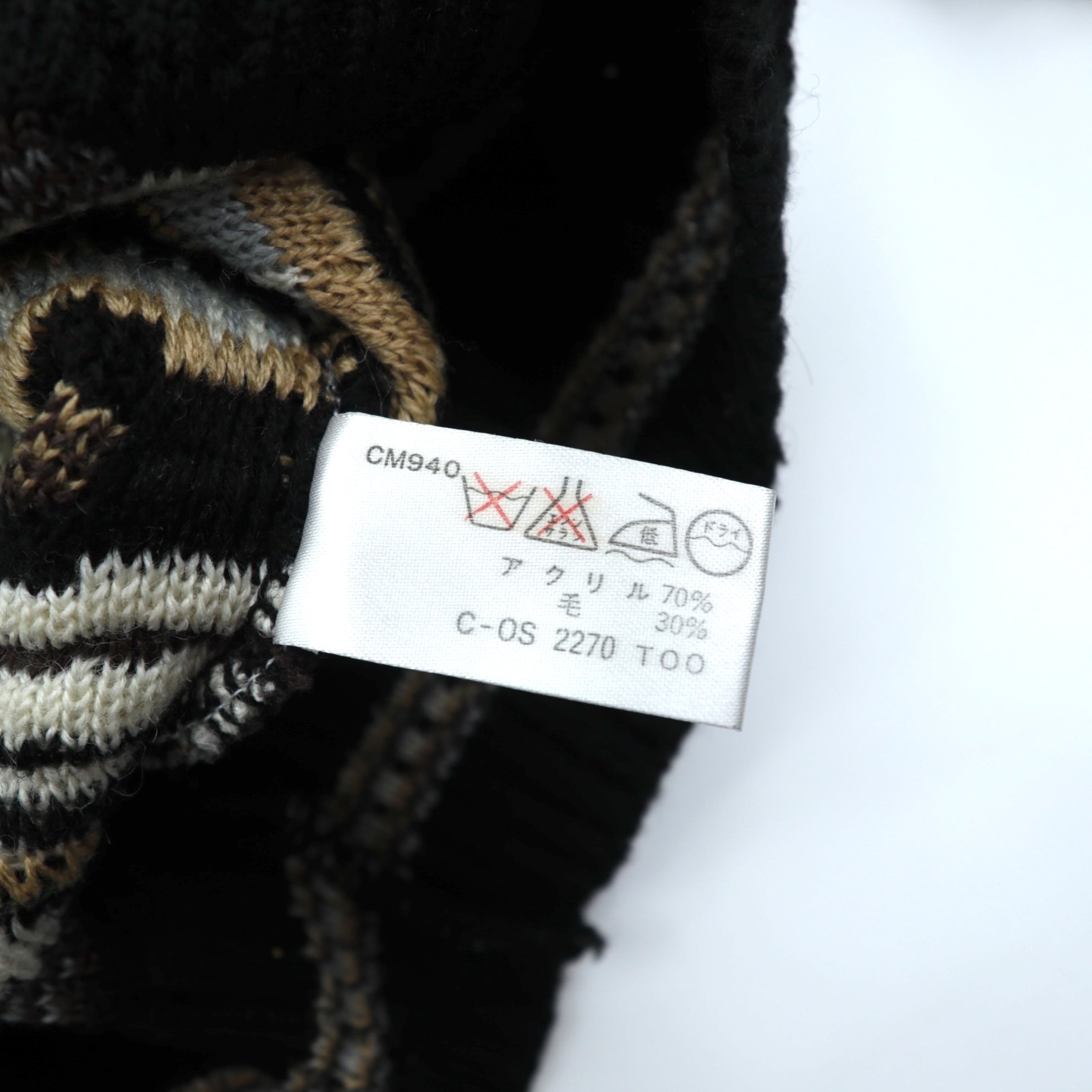 MUGGER 90年代 ヴィンテージ 3D ニット セーター M マルチカラー アクリル