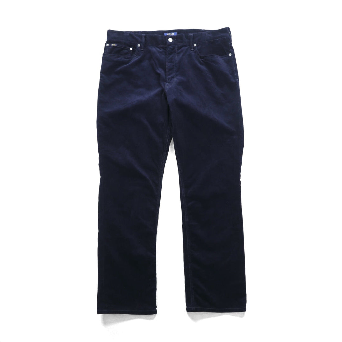 Polo Ralph Lauren コーデュロイ チノパンツ スラックス L ネイビー TALONジップ レザーパッチ