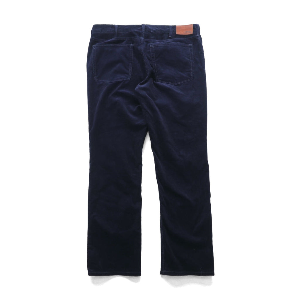 Polo Ralph Lauren コーデュロイ チノパンツ スラックス L ネイビー TALONジップ レザーパッチ