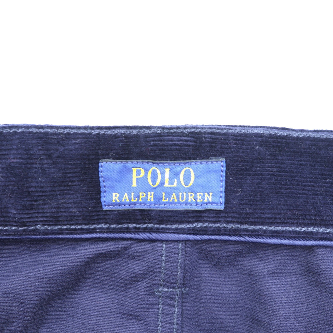 Polo Ralph Lauren コーデュロイ チノパンツ スラックス L ネイビー TALONジップ レザーパッチ