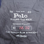 Polo Ralph Lauren コーデュロイ チノパンツ スラックス L ネイビー TALONジップ レザーパッチ