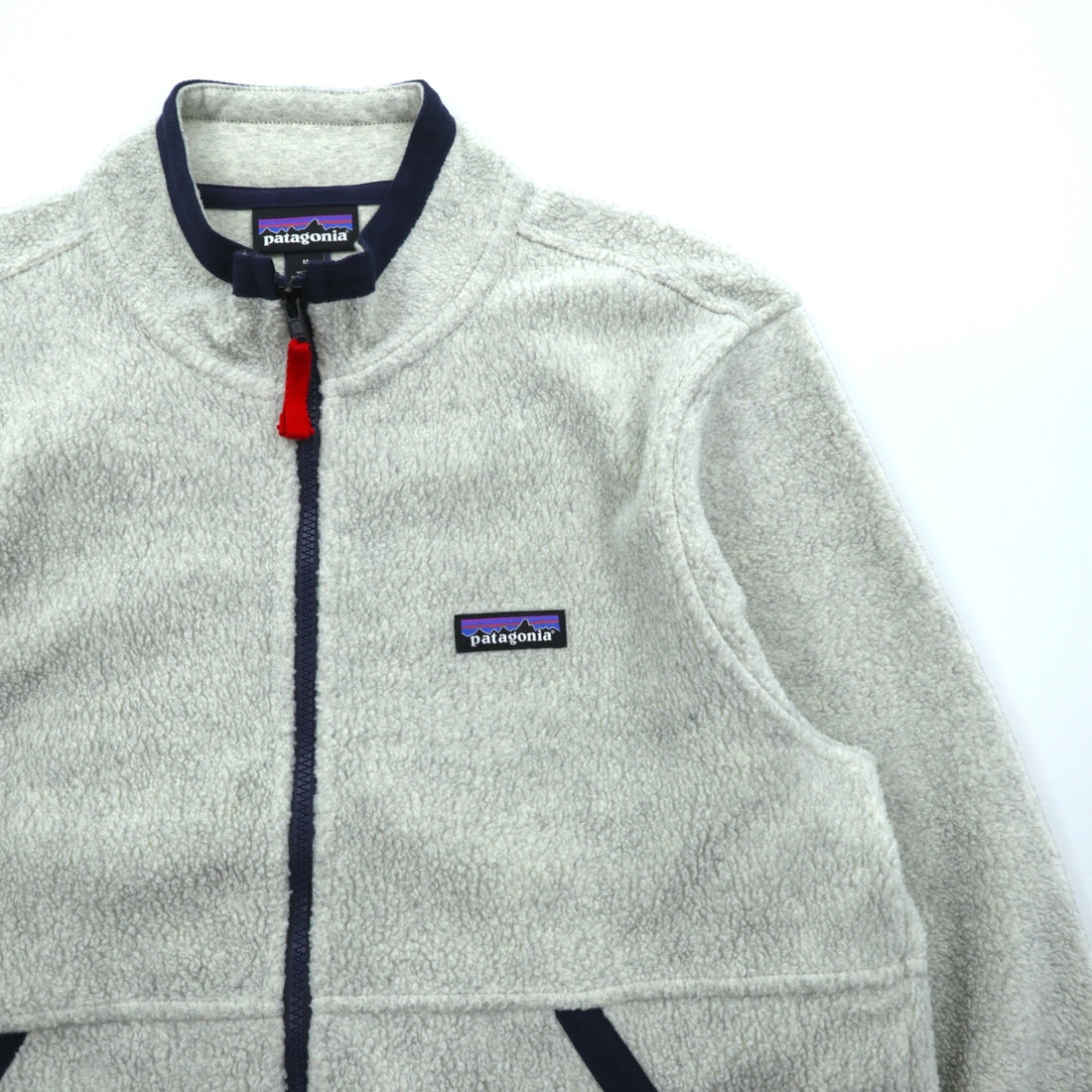 Patagonia Sheer Ring Full Zip Boa Fleece Jacket, Medium, Oatmeal Polyester, 26125
