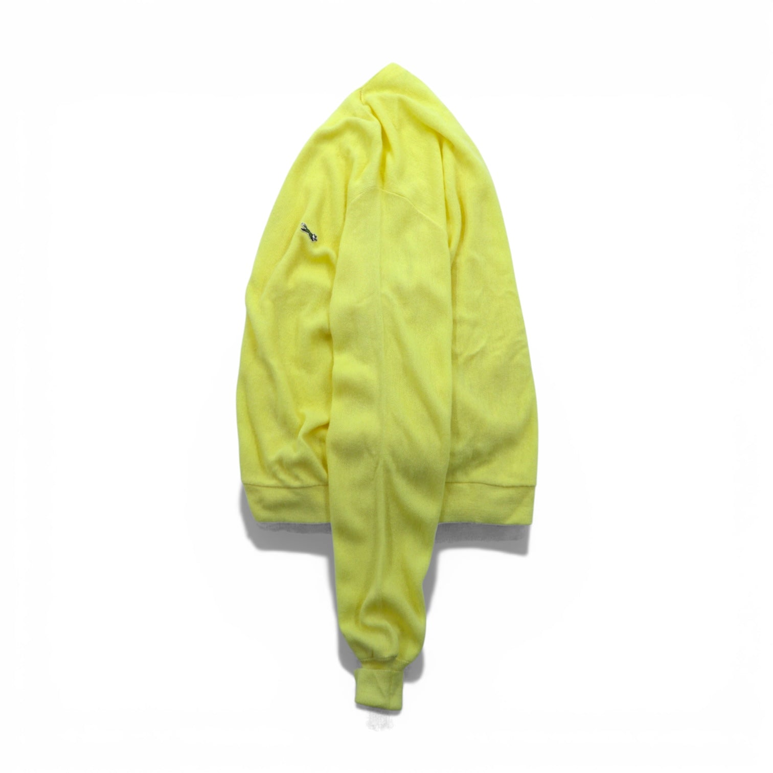 J.C.PENNEY 80年代 ヴィンテージ ニット カーディガン L イエロー The FOX Collection