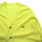 J.C.PENNEY 80年代 ヴィンテージ ニット カーディガン L イエロー The FOX Collection