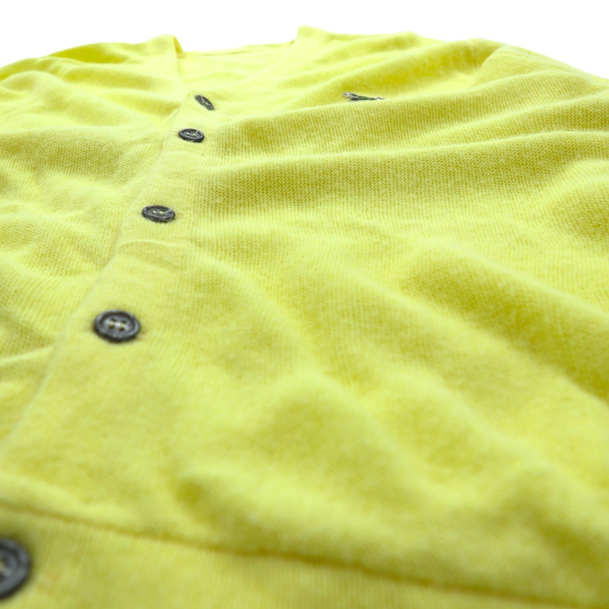 J.C.PENNEY 80年代 ヴィンテージ ニット カーディガン L イエロー The FOX Collection