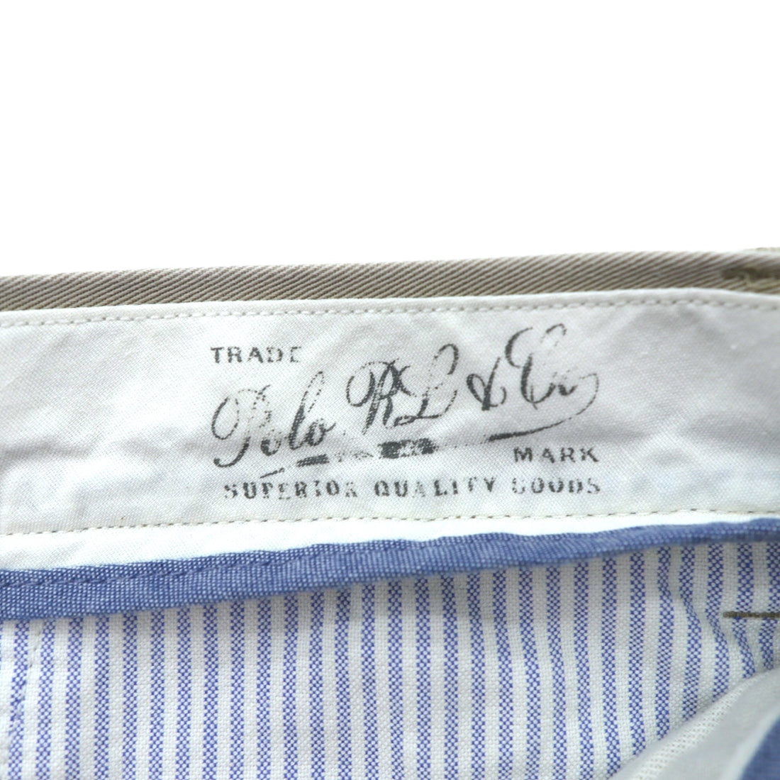 Polo Ralph Lauren ポロチノ 2タック ワイド テーパード チノパンツ スラックス L ベージュ プリーツ CLASSIC FIT PLEATED