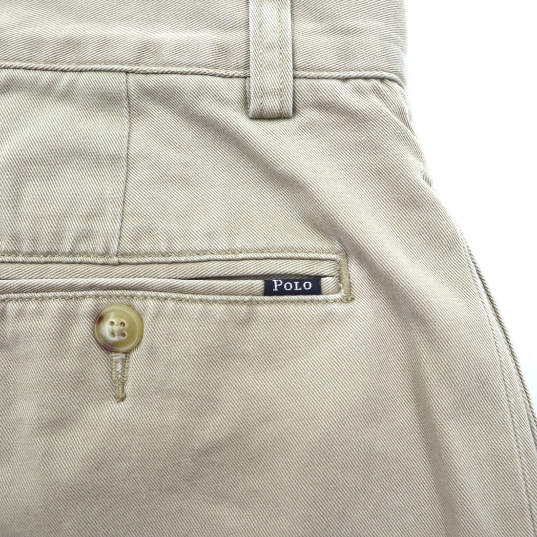 Polo Ralph Lauren ポロチノ 2タック ワイド テーパード チノパンツ スラックス L ベージュ プリーツ CLASSIC FIT PLEATED