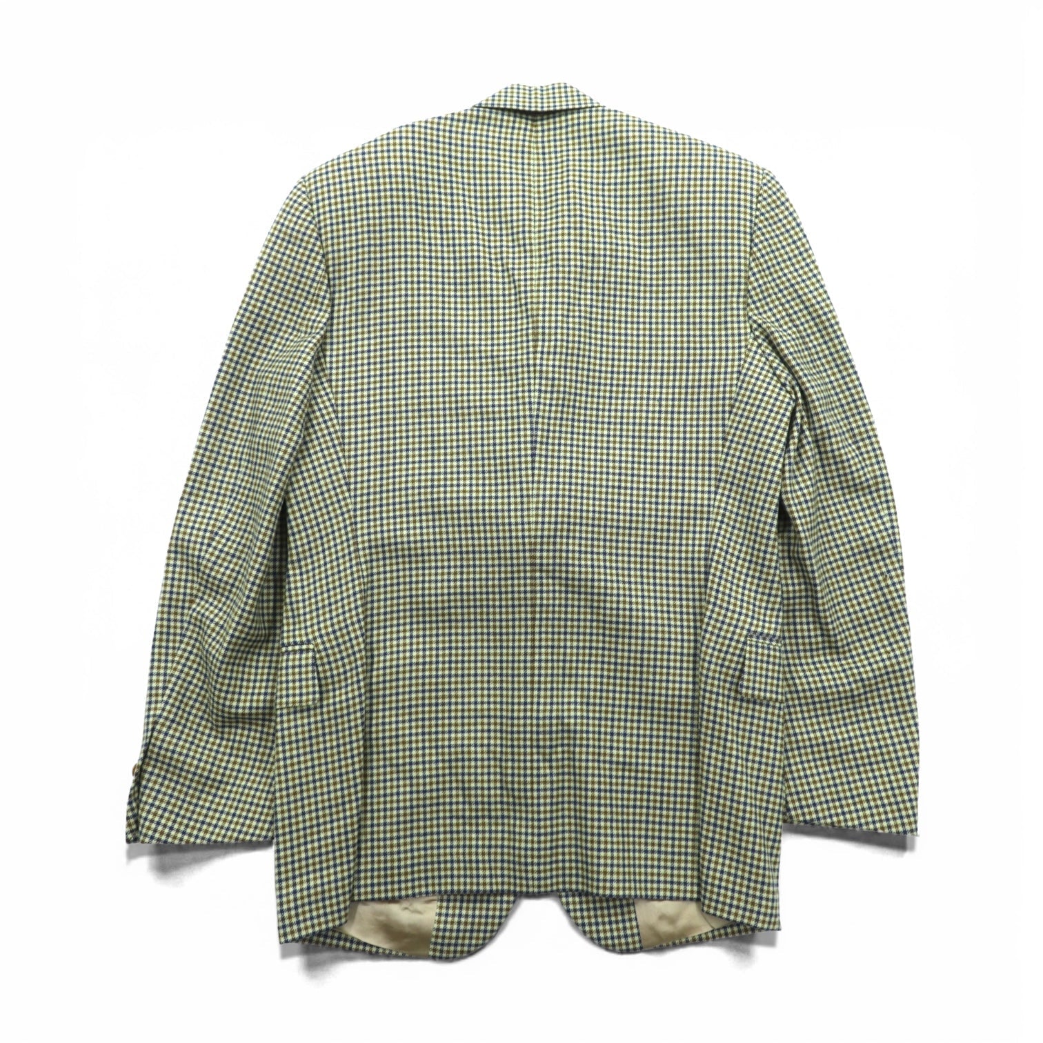 SEVENTY イタリア製 ツイード 3B テーラードジャケット ブレザー M ベージュ ウール グレンチェック