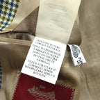 SEVENTY イタリア製 ツイード 3B テーラードジャケット ブレザー M ベージュ ウール グレンチェック