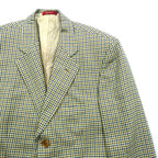 SEVENTY イタリア製 ツイード 3B テーラードジャケット ブレザー M ベージュ ウール グレンチェック