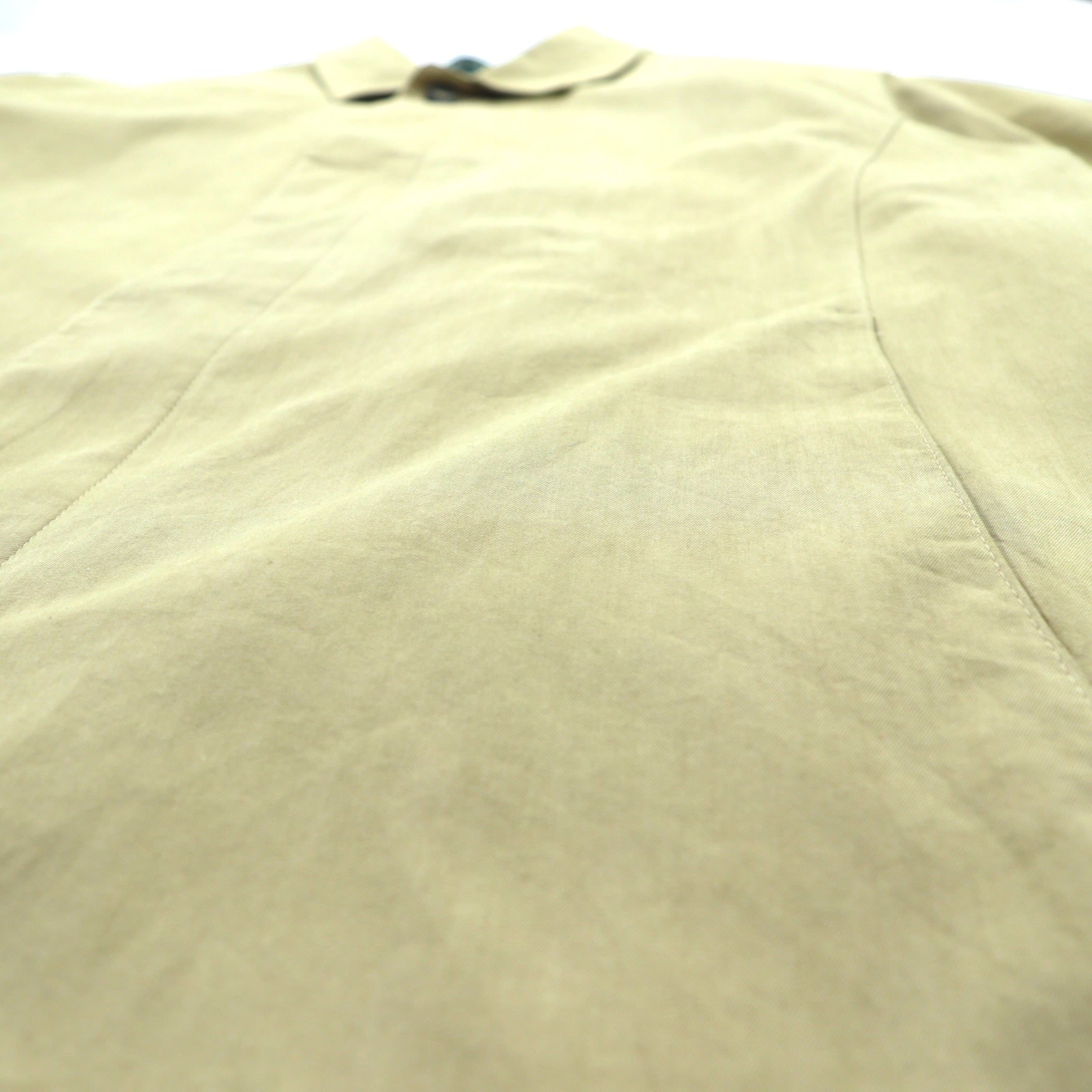 LAUREN RALPH LAUREN 90年代 ピーチスキン バルマカーンコート ステンカラーコート L ベージュ 比翼 コットン