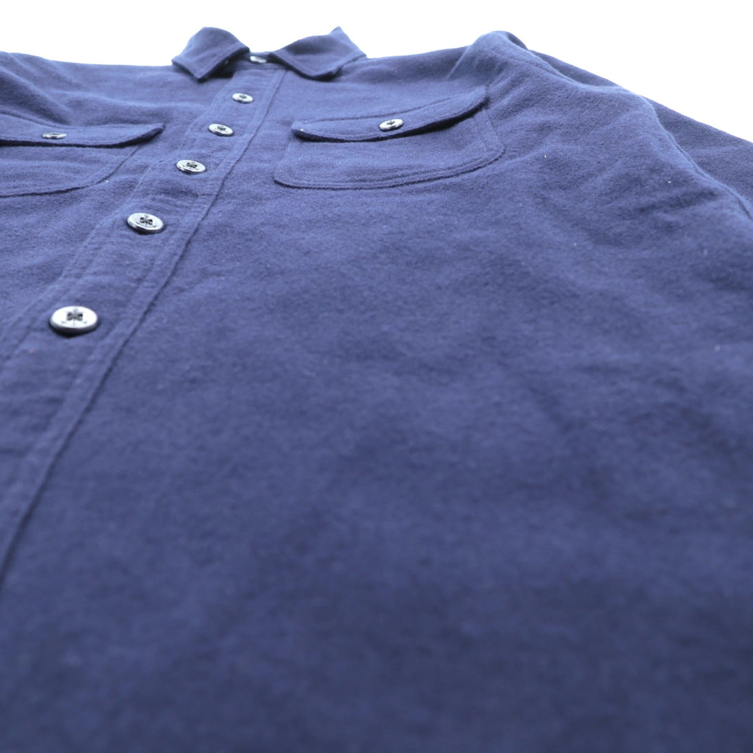 Polo Ralph Lauren Military CPO Shirt, XS, Navy Cotton, Chin Strap, Anchor Button
