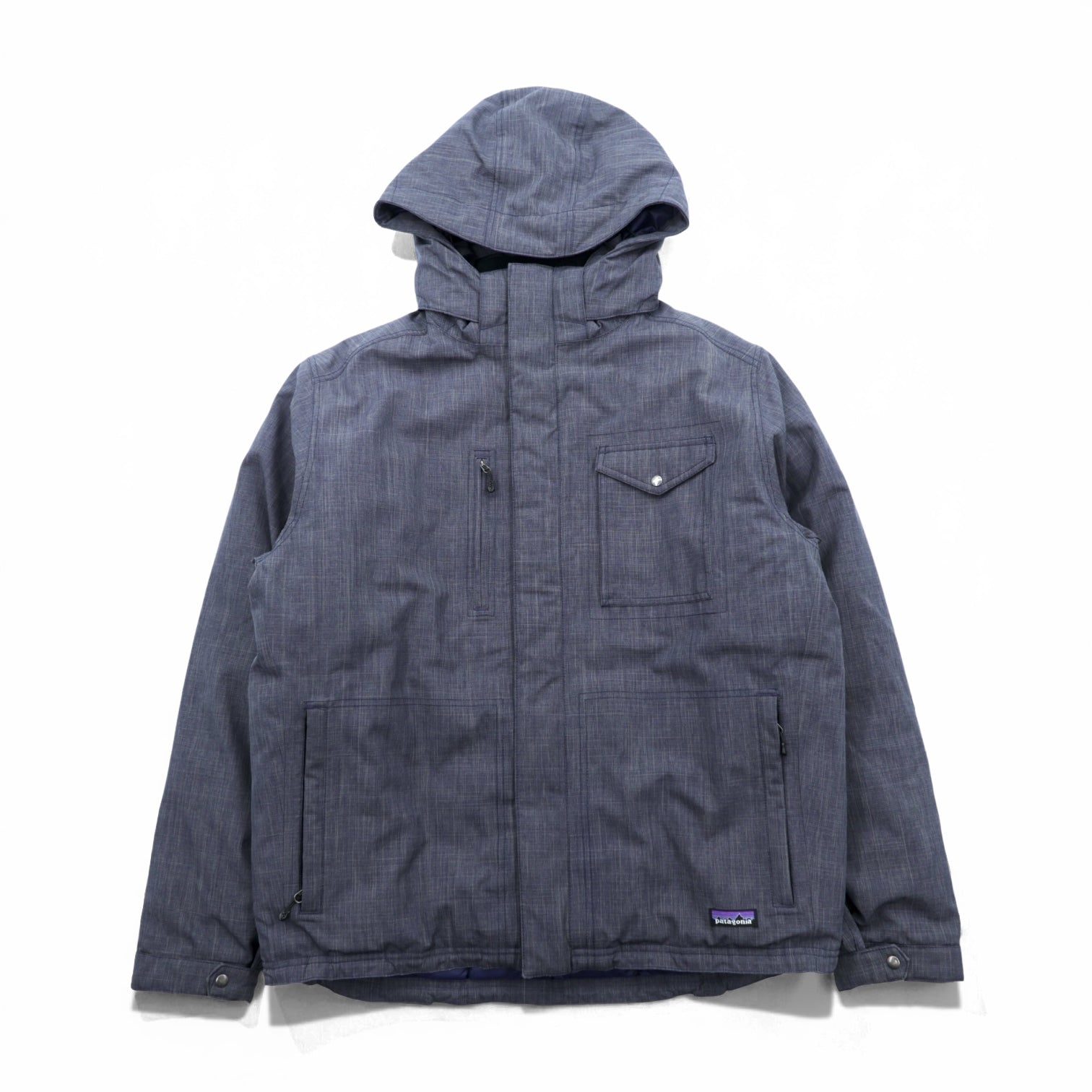 Patagonia ダウンジャケット Wanaka Down Jacket L ネイビー h2no 防水 フード着脱式 ドローコード 28471 廃番