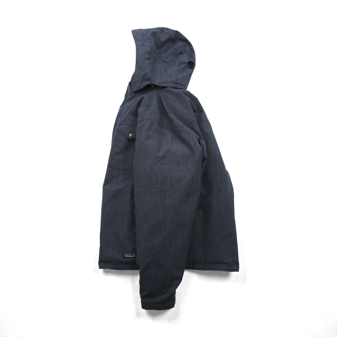 Patagonia Wanaka Down Jacket, Large, Navy, H2NO Waterproof, Detachable Hood, Drawcord, 28471 (Discontinued)