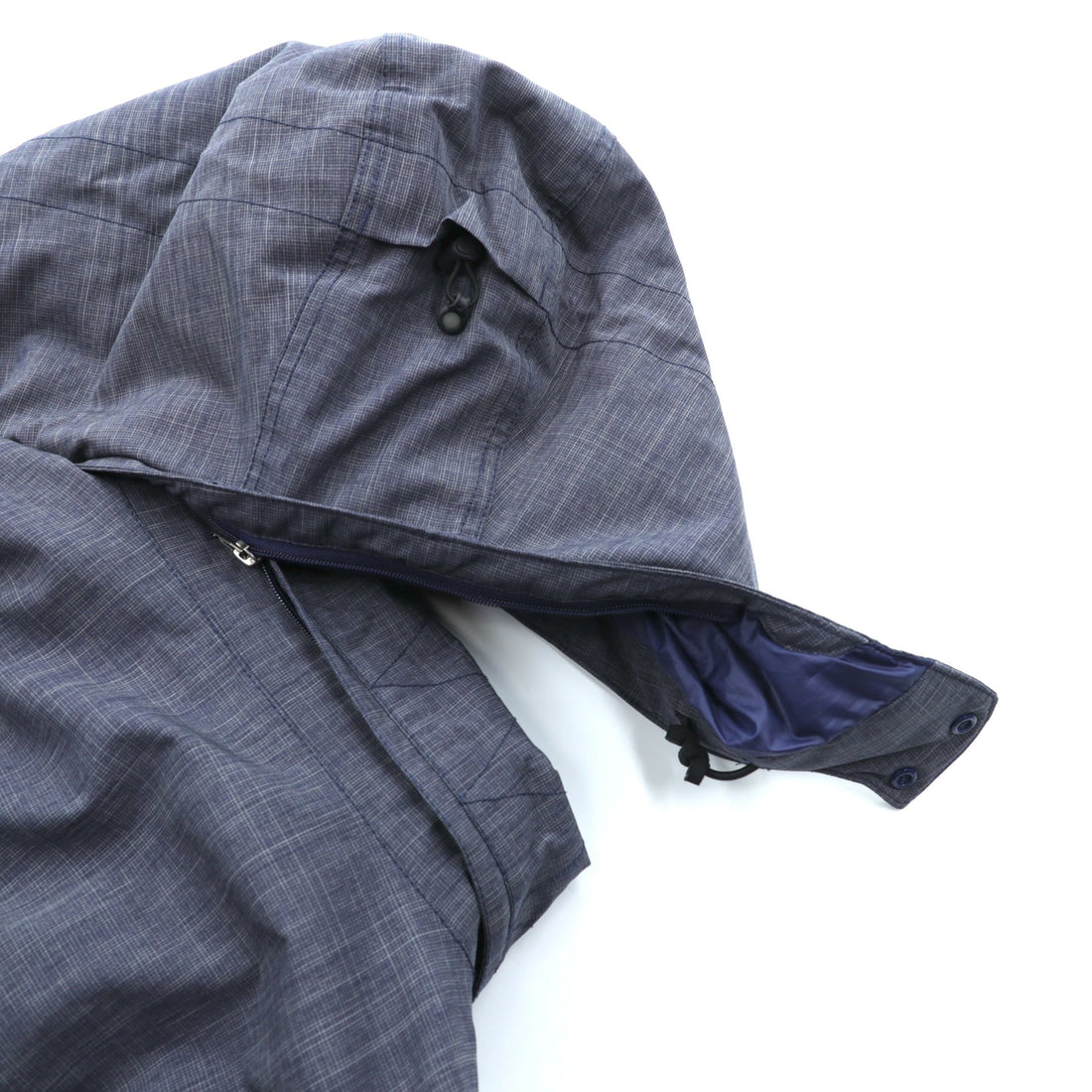 Patagonia Wanaka Down Jacket, Large, Navy, H2NO Waterproof, Detachable Hood, Drawcord, 28471 (Discontinued)