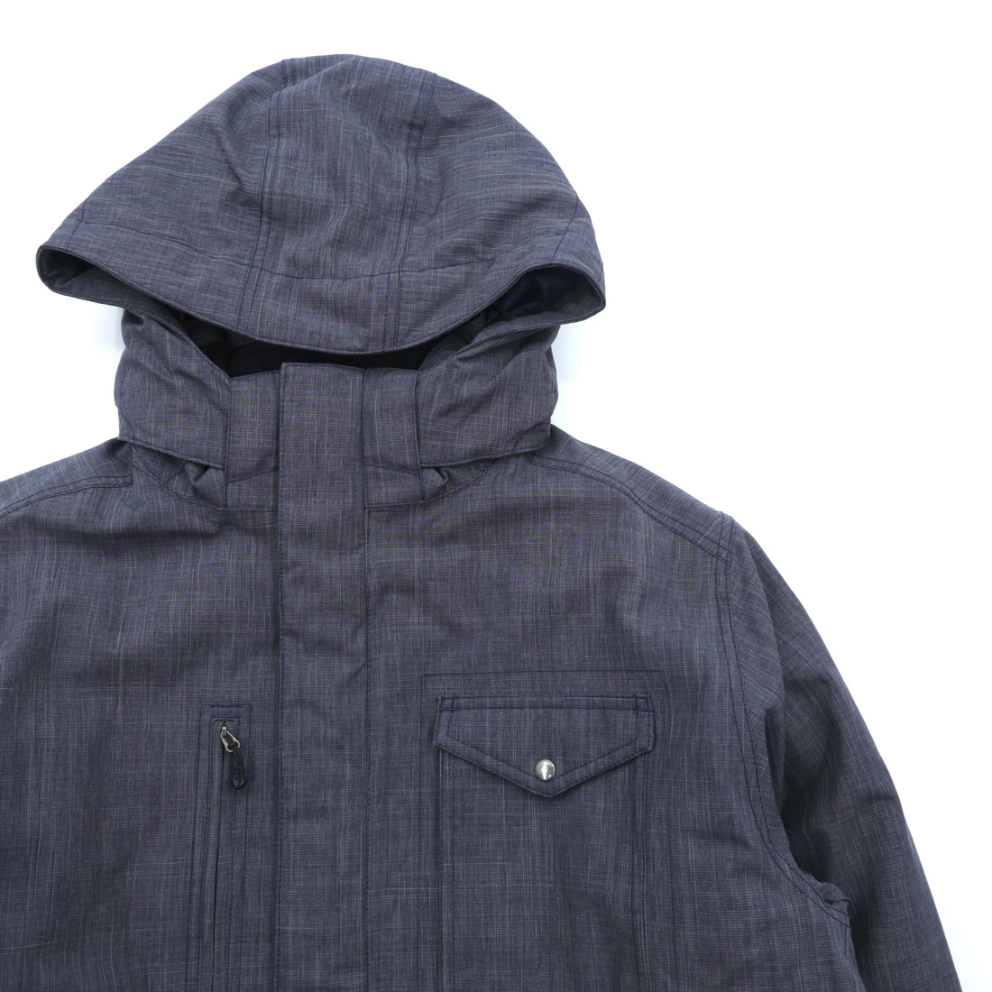Patagonia Wanaka Down Jacket, Large, Navy, H2NO Waterproof, Detachable Hood, Drawcord, 28471 (Discontinued)