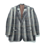 carmina uomo 90年代 ヴィンテージ ツイード 2B テーラードジャケット ブレザー L グレー ウール チェック