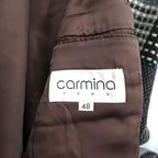 carmina uomo 90年代 ヴィンテージ ツイード 2B テーラードジャケット ブレザー L グレー ウール チェック