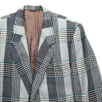 carmina uomo 90年代 ヴィンテージ ツイード 2B テーラードジャケット ブレザー L グレー ウール チェック