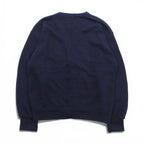 chabala 80s France Vintage Knitwear Vネック ニット カーディガン L ネイビー フランス製