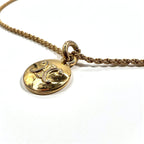 CELINE ヴィンテージ トリオンフ ロゴメダル コイン ネックレス ゴールド ロープチェーン