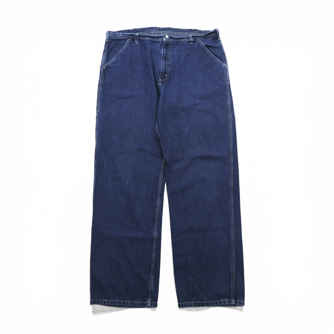 POLO JEANS CO. RALPH LAUREN 90s Baggy Painter Wide Denim Pants, Indigo, XL, Cinch Back, Big Size