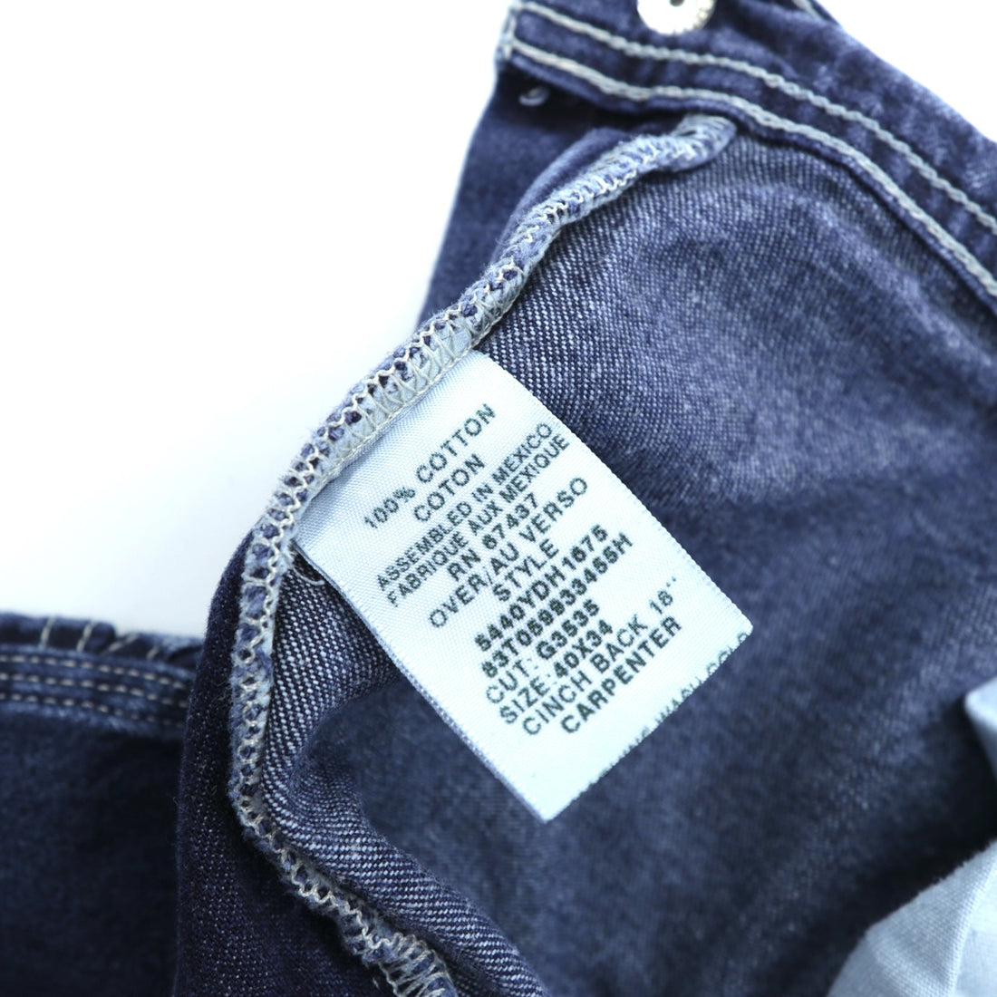 POLO JEANS CO. RALPH LAUREN 90s Baggy Painter Wide Denim Pants, Indigo, XL, Cinch Back, Big Size