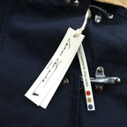 Iron trevor イタリア製 ダック ファイヤーマンジャケット カバーオール 2XL ネイビー 襟コーデュロイ ライナー着脱式 チンストラップ 未使用品