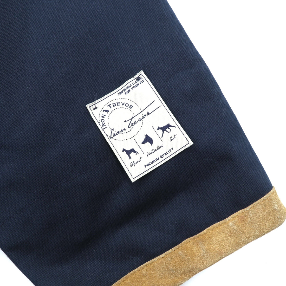 Iron trevor イタリア製 ダック ファイヤーマンジャケット カバーオール 2XL ネイビー 襟コーデュロイ ライナー着脱式 チンストラップ 未使用品