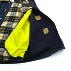 Iron trevor イタリア製 ダック ファイヤーマンジャケット カバーオール 2XL ネイビー 襟コーデュロイ ライナー着脱式 チンストラップ 未使用品