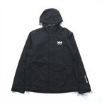 HELLY HANSEN 防水 レインジャケット マウンテンパーカー L ブラック ドローコード SEVEN J Rain Jacket HELLY TECH NB4 62047