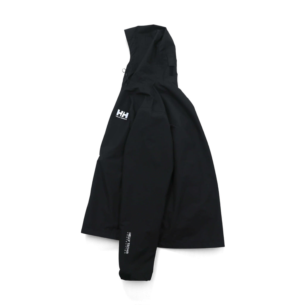 HELLY HANSEN 防水 レインジャケット マウンテンパーカー L ブラック ドローコード SEVEN J Rain Jacket HELLY TECH NB4 62047