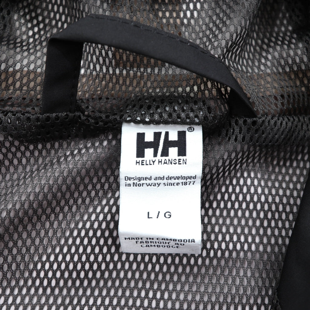 HELLY HANSEN 防水 レインジャケット マウンテンパーカー L ブラック ドローコード SEVEN J Rain Jacket HELLY TECH NB4 62047