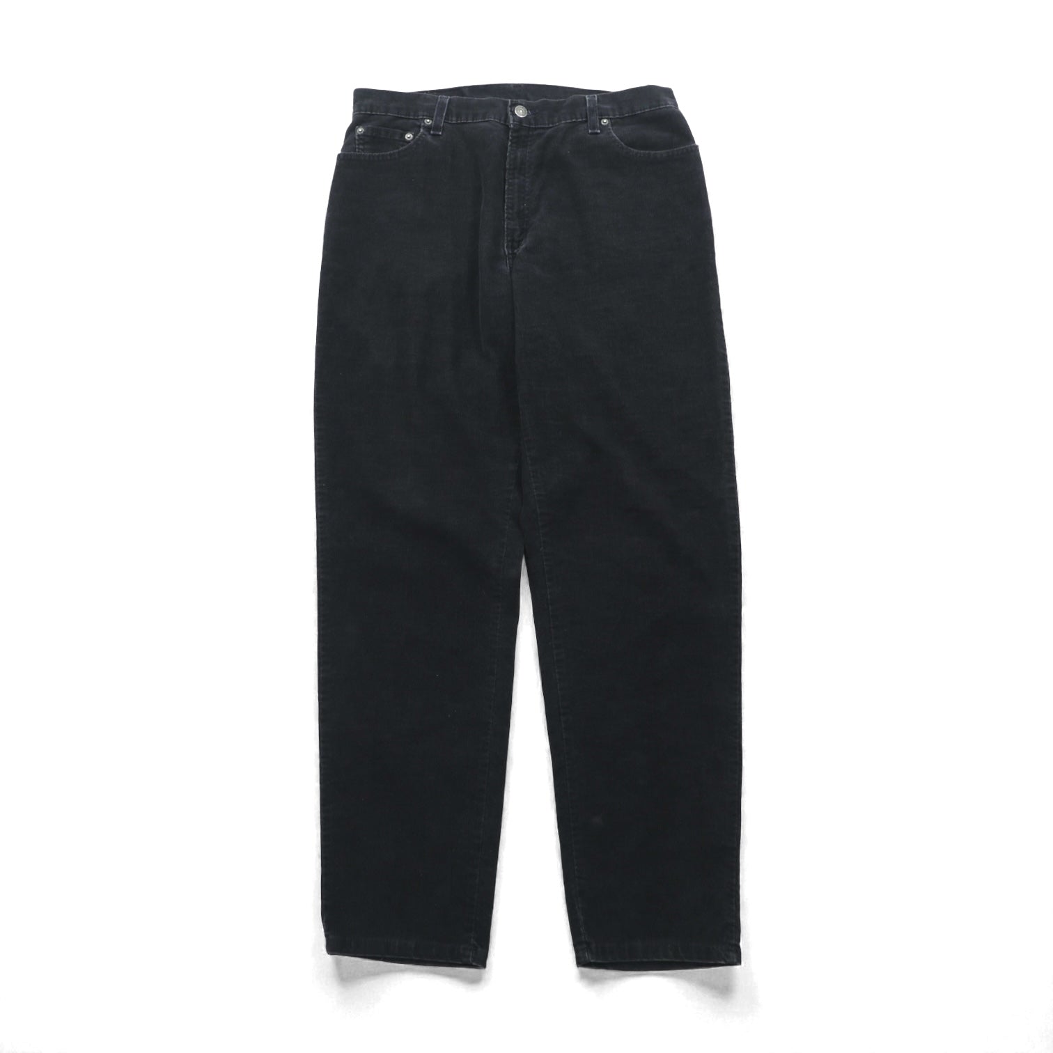 Levi's 90年代 USA製 550 リラックスフィット テーパード コーデュロイ チノパンツ L ブラック ストレッチ RELAXED FIT TAPERED LEG
