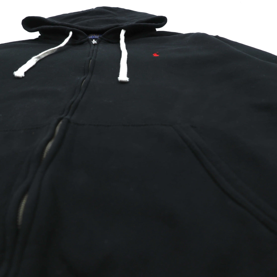 Polo Ralph Lauren Zip Hoodie 2XL Black Talon Fleece Lined Small Pony Embroidery Big Size